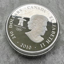 Load image into Gallery viewer, 2017 Rose Gold 2010 Canada Olympic Kilo coin 32.15 oz .999 Silver – Blue Enamel Eagle
