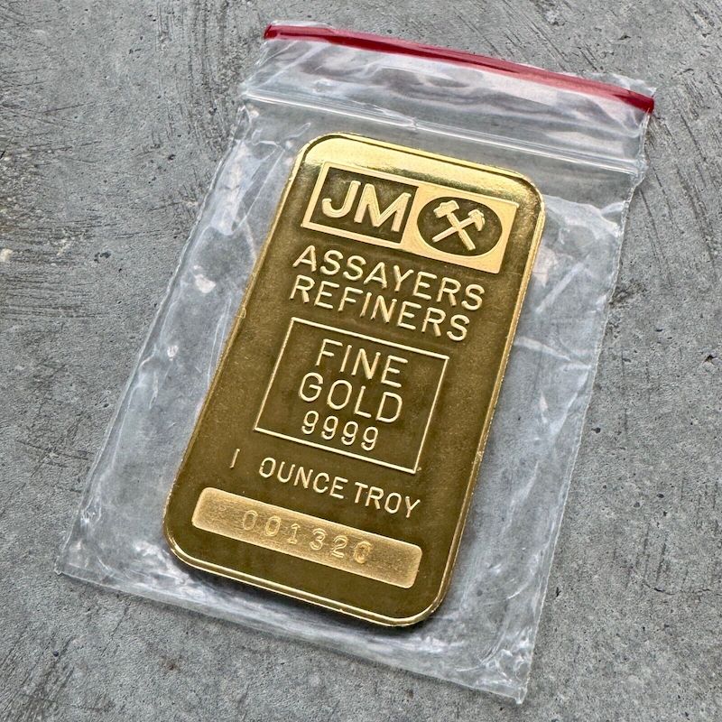 1979 Johnson Matthey 1 oz The Trojan Horse Bar .9999 1oz