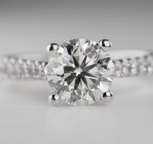 Load image into Gallery viewer, 1.52ct Natural Diamond Solitaire Engagement Ring 18k White Gold $31600 Appraisal
