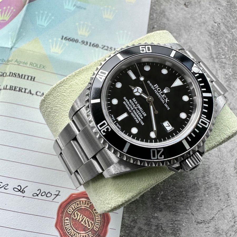 2007 Rolex Sea Dweller 16600 Stainless Steel 16600T – Box / Papers – Unpolished