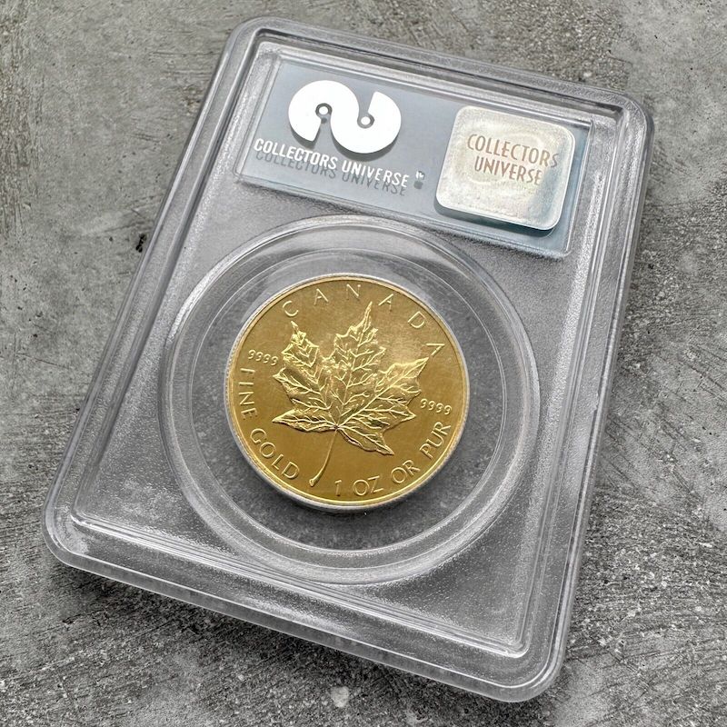 1998 Gold Maple Leaf 1 oz Gold Coin PCGS Gem WTC World Trade Center