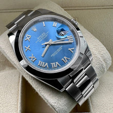 Load image into Gallery viewer, 2022 Rolex 41mm Datejust 126300 Jubilee Box/ Papers – Blue Dial – November 2022
