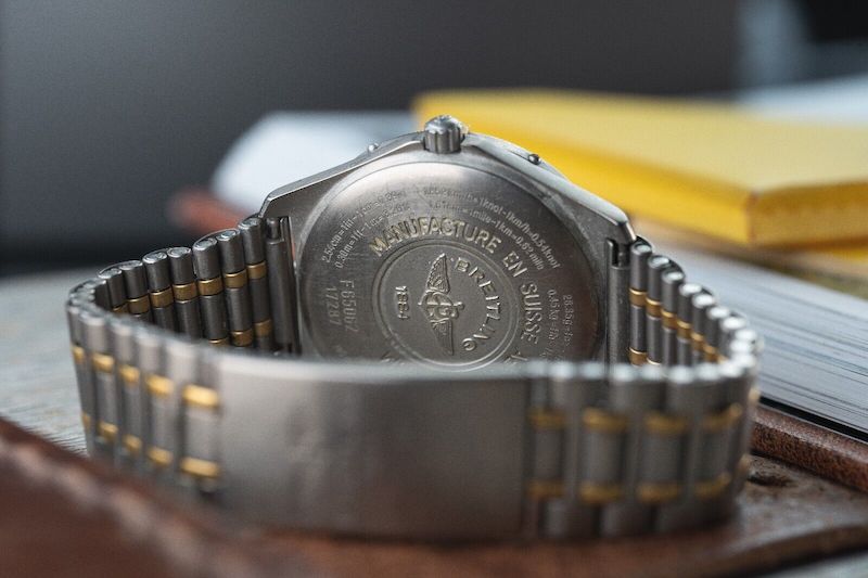 40mm Breitling Aerospace F65062 Digital + Analog Papers – Grey dial + Titanium