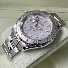 Load image into Gallery viewer, 2006 Rolex 16622 Platinum Yachtmaster Box/ Papers - 2017 Rolex Service

