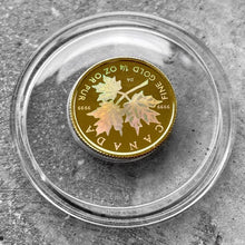 Load image into Gallery viewer, 2001 Canada $10 Maple Fine 1/4 oz - Hologram Mapleleaf

