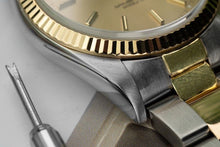 Load image into Gallery viewer, 34mm Rolex Two Tone Date 14233 - with box and booklets
