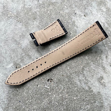 Load image into Gallery viewer, Original Rolex Leather Black band strap 20mm / 16mm 346771 DXS - Size XS
