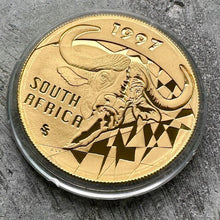 Load image into Gallery viewer, 1997 South Africa Gold Coin Proof 1 oz 100 Rand - Natura Buffalo 300 Minted
