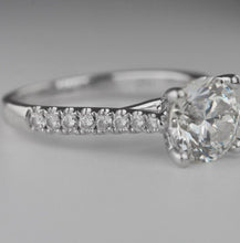 Load image into Gallery viewer, 1.52ct Natural Diamond Solitaire Engagement Ring 18k White Gold $31600 Appraisal
