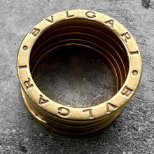 Load image into Gallery viewer, Bvlgari zero 1 B.zero1 Gold Ring Four Band– 18k Yellow 12.5 Grams Size 7.25 / 55
