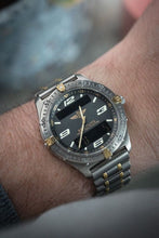 Load image into Gallery viewer, 40mm Breitling Aerospace F65062 Digital + Analog Papers – Grey dial + Titanium
