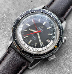Enicar Compressor Diver GMT Sherpa Guide 600 automatic date AR1146