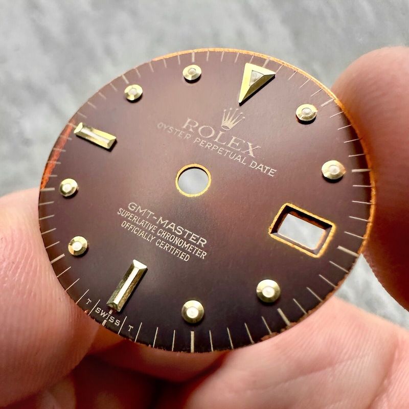 Original Rolex GMT Master Nipple Dial 16758 16853 - Tropical Chocolate Brown