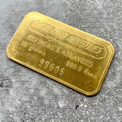 Engelhard Industries of Canada 25 Gram Gold Bar Struck .9999+