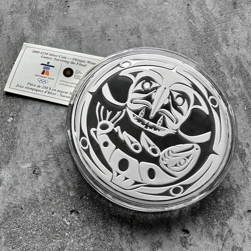 2009 250 Dollar .9999 Silver Kilo Coin: Olympic Games - Surviving the Flood
