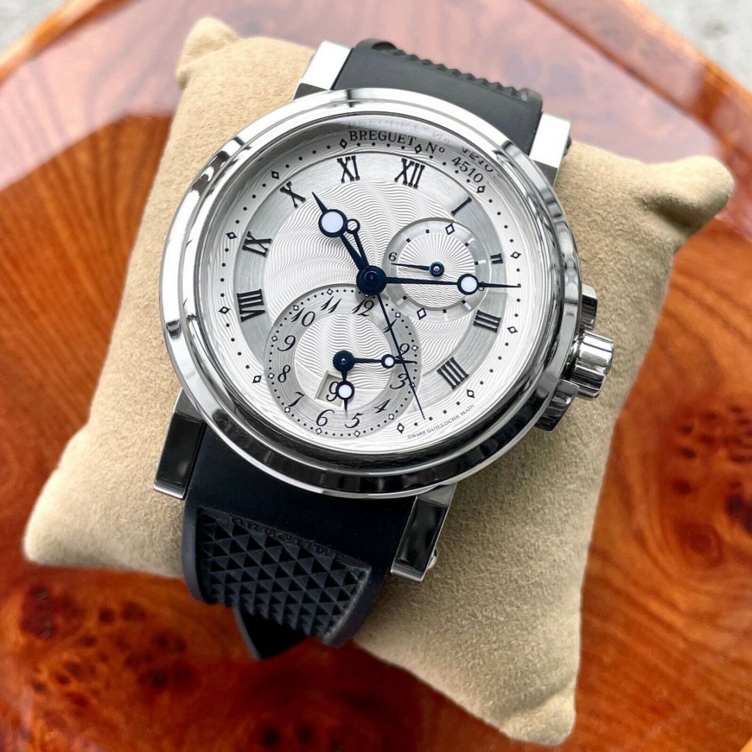 Unworn 42mm Breguet Dual Time Marine Stainless Steel 5857ST 12 5ZU Box + Papers