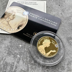 2012 Queen's Diamond Jubilee $300 Canada Gold Coin Queen Elizabeth II