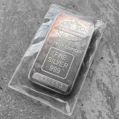 Vintage Engelhard 10 oz .999 Silver Bar - Low Mintage Variety