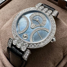 Load image into Gallery viewer, Harry Winston Premier Excenter Retrogrades Automatic Diamond Blue Dial
