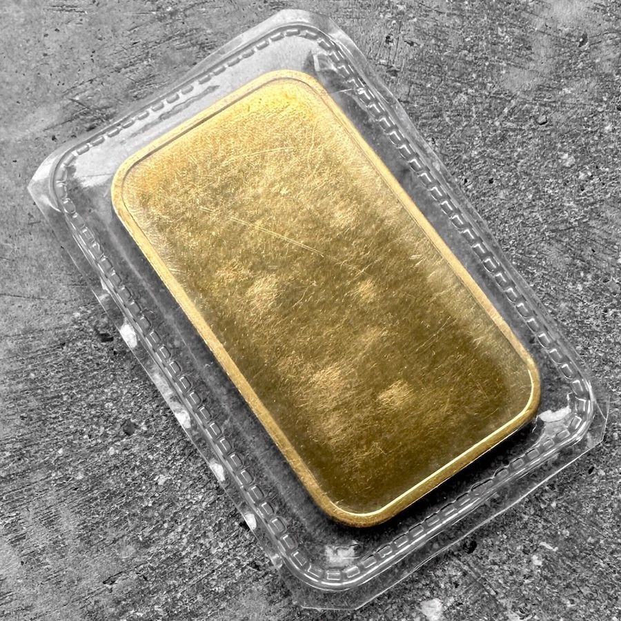 Vintage Engelhard Canada 2 oz Gold stuck Bar .9999 2oz - Sealed