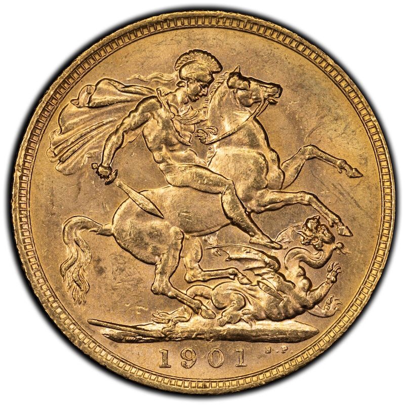 1901 P Australia Sovereign Gold Coin - Minted in Perth