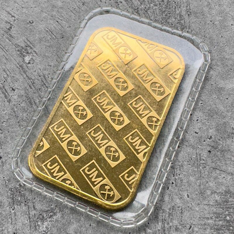 Vintage Johnson Matthey 1/2 oz Gold Bar .9999 1/2oz - Sealed