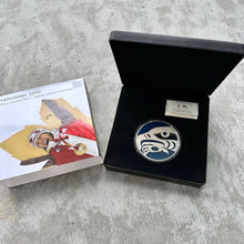 Load image into Gallery viewer, 2010 Canada Olympic Kilo coin 32.15 oz .999 Silver - Blue Enamel Eagle
