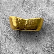 Load image into Gallery viewer, Vintage Half 1/2 Tael Gold Ingot Boat Sycee Bar 18.8 Grams .9999 China Hong Kong
