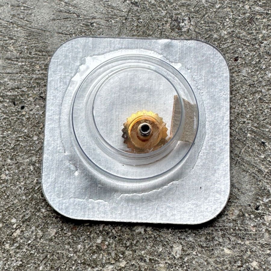 Genuine Factory Rolex Yellow Gold Twinlock Crown 24 604 8 - Sealed