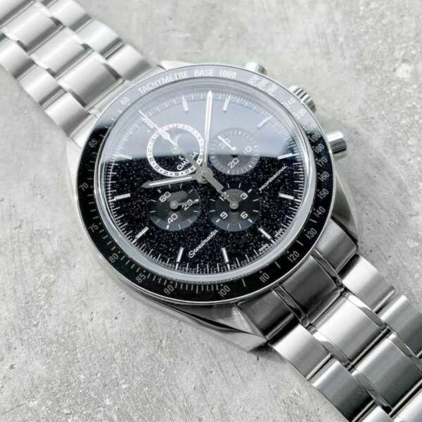 Omega Speedmaster Aventurine Moonwatch Stainless 31130443201001 - Box + Card