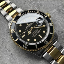 Load image into Gallery viewer, 1990 Rolex Submariner Two Tone Gold and Stainless 16613 black Dial - Serviced

