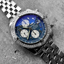 Load image into Gallery viewer, 44mm Breitling Chronomat Evolution A13356 Stainless Steel - Blue dial
