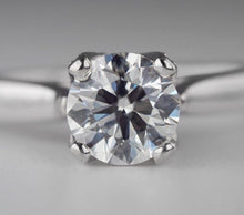 Load image into Gallery viewer, GIA 1.16 ct Natural Diamond Solitaire Engagement Ring 14k White Gold $18,500
