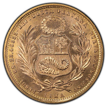 Load image into Gallery viewer, 1967 Peru 50 Fifty Soles Gold Coin
