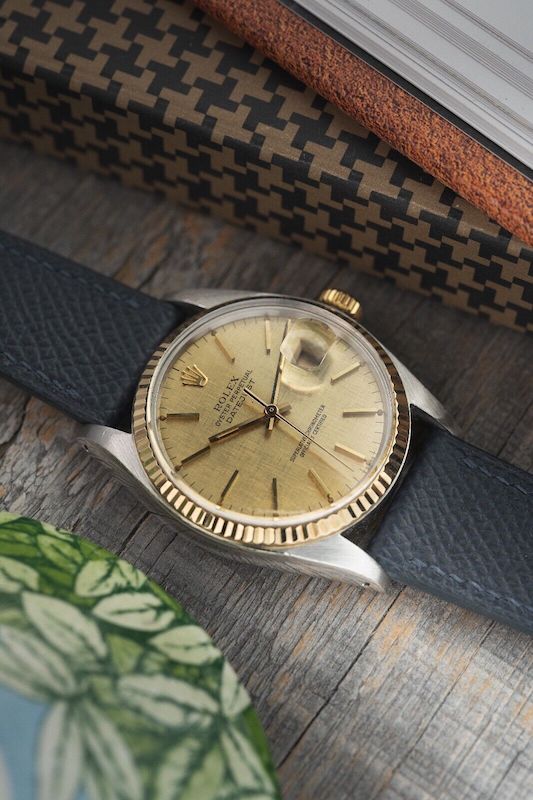 Rolex Mens 16013 Two Tone Datejust - Linen Dial