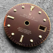 Load image into Gallery viewer, Original Rolex GMT Master Nipple Dial 16758 16853 - Tropical Chocolate Brown
