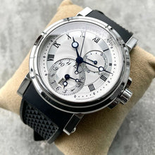 Load image into Gallery viewer, Unworn 42mm Breguet Dual Time Marine Stainless Steel 5857ST 12 5ZU Box + Papers
