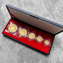 Load image into Gallery viewer, 1985 Gold Panda 5 Coin Set 1.90 oz - Sealed with original box
