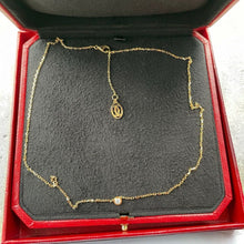 Load image into Gallery viewer, Authentic Cartier Diamants Légers Yellow gold 0.18ct Diamond Necklace -With Cert

