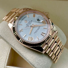Load image into Gallery viewer, 2019 Rolex Rose Gold 40mm President Day Date. White Dial 228235 - Box and Papers
