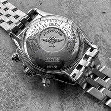 Load image into Gallery viewer, 44mm Breitling Chronomat Evolution A13356 Stainless Steel - Blue dial

