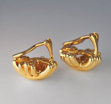 Load image into Gallery viewer, Vintage Tiffany &amp; Co. solid 18K yellow gold X signature earrings - Large
