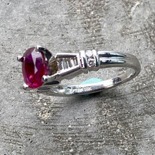 Load image into Gallery viewer, GIA Certified Natural 1.56 Red Ruby Untreated Oval set in White Gold Ring
