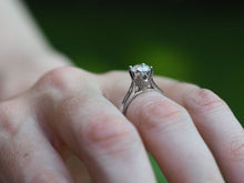 Load image into Gallery viewer, GIA 1.16 ct Natural Diamond Solitaire Engagement Ring 14k White Gold $18,500
