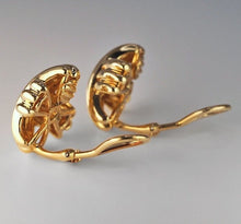 Load image into Gallery viewer, Vintage Tiffany &amp; Co. solid 18K yellow gold X signature earrings - Large
