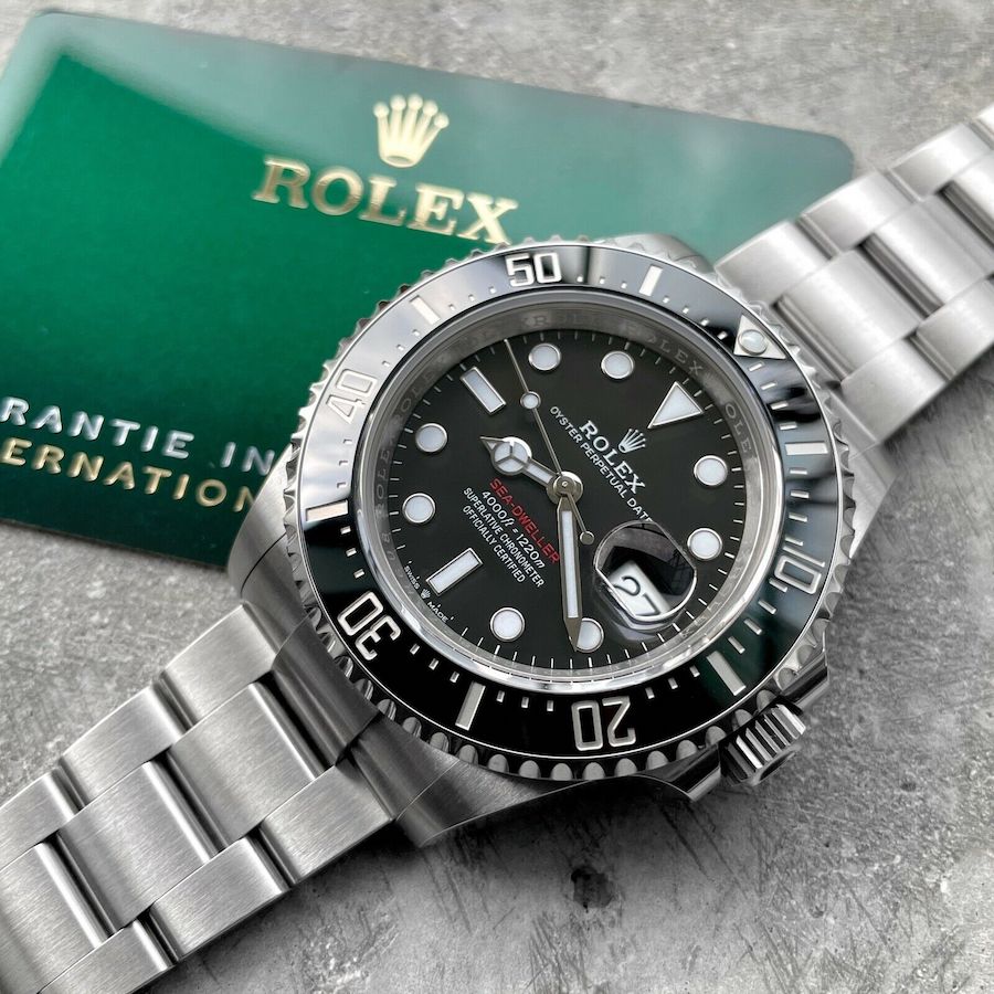 March 2022 Rolex Seadweller 126600 Stainless Steel Red Writing - Box and Papers