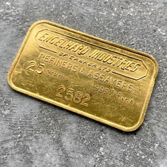 Engelhard Industries of Canada 25 Gram Gold Bar Struck .9999+ - 4 digit serial