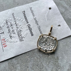 1622 Atocha Sunken Treasure coin in bezel with Certificate