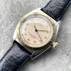Rolex Bubble Back 5011 Two Tone Gold + stainless - Original dial Tropical Patina