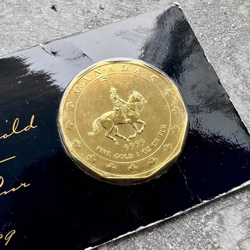1997 Canadian RCMP Mountie $50 Canada 1 oz Gold Coin - Guaranteed $310 US Face